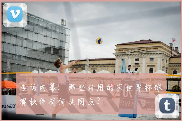 专访内幕:那些好用的买世界杯球赛软件有何共同点?